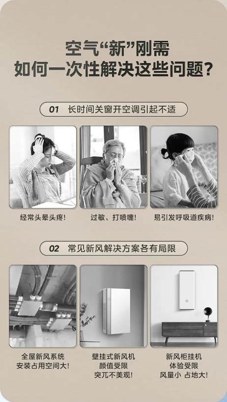 创新将新风、空调合二为一美的享新风客厅中央空调带来双重舒适体验(图1)