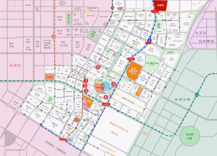 高新天琴湾西安新房-开发商直销-实景图-开盘时间-项目预售-装修效果图(图2)