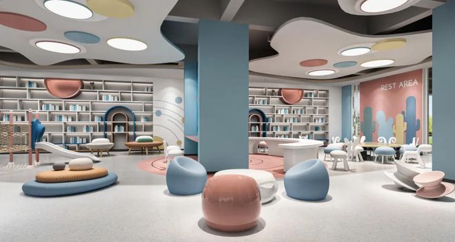 陕西幼儿园装修设计施工托管中心装修幼儿园室内设计(图2)