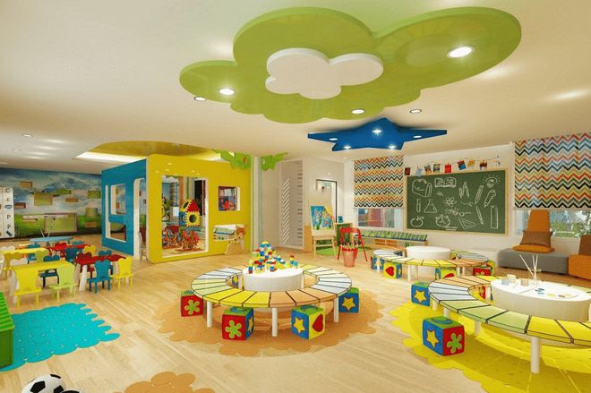 陕西幼儿园装修设计施工托管中心装修幼儿园室内设计(图3)