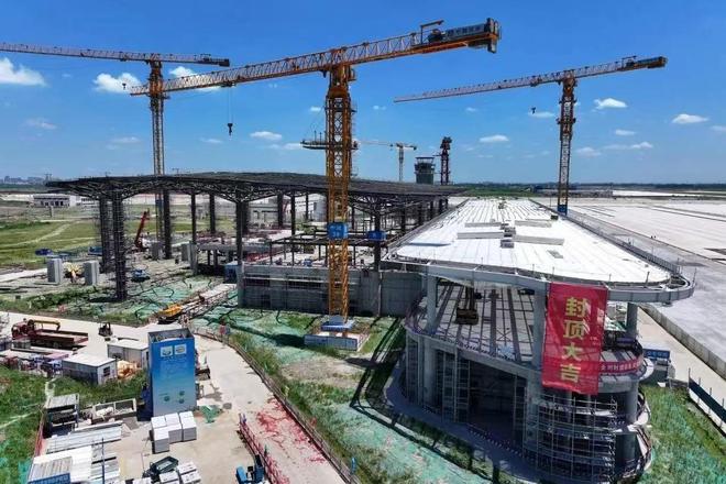 封顶!嘉兴南湖机场明年6月建成(图1)