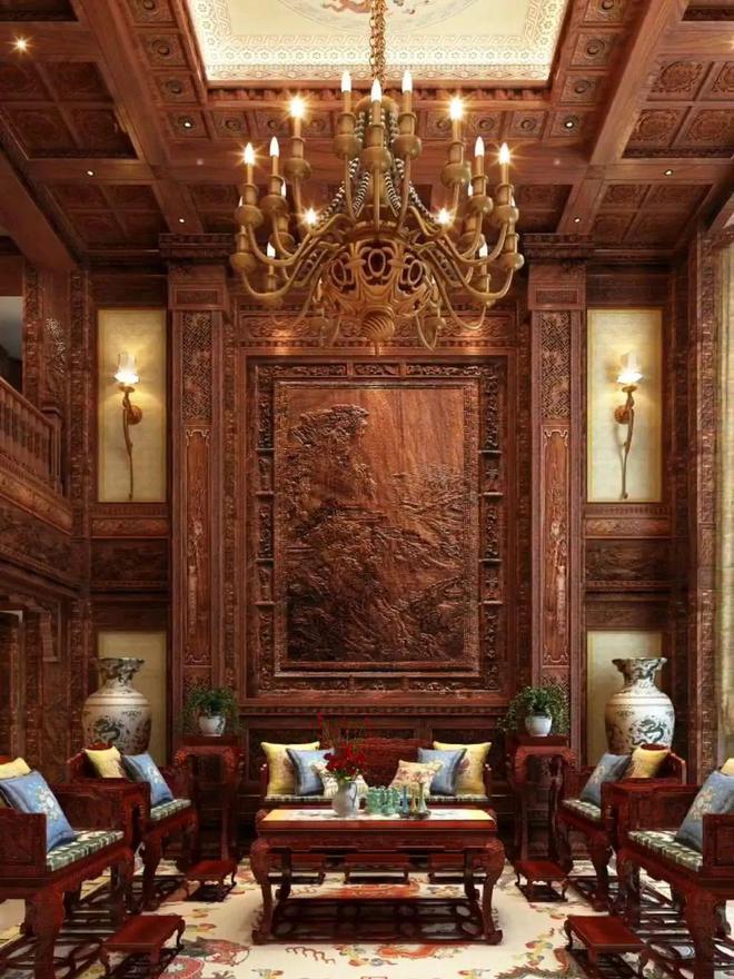 中式室内装修简约与豪华风格欣赏(图11)