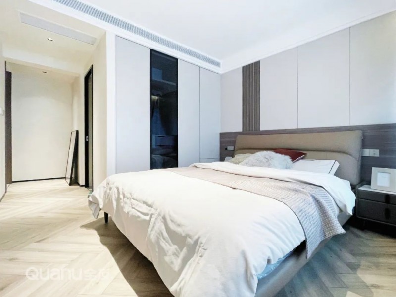 全友家居案例丨112㎡现代三居背景墙设计太惊艳！(图11)