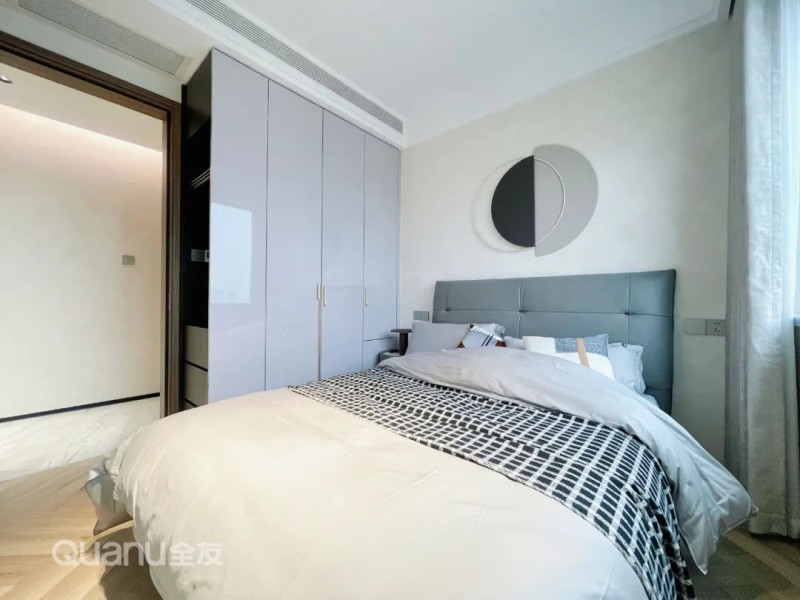 全友家居案例丨112㎡现代三居背景墙设计太惊艳！(图13)