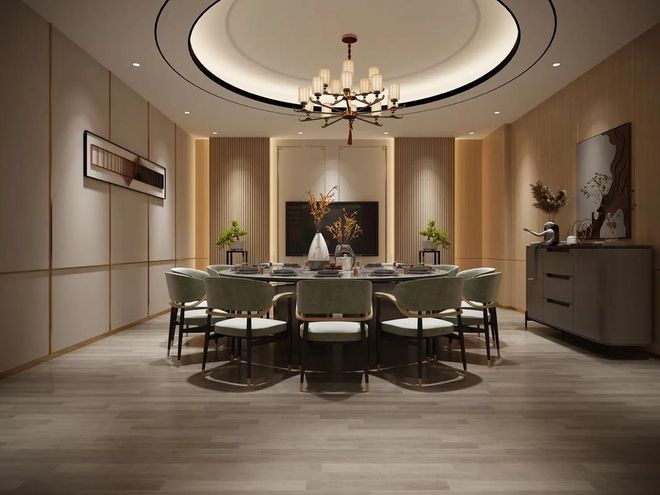 精致包厢:装修效果图中的私密天地(图3)