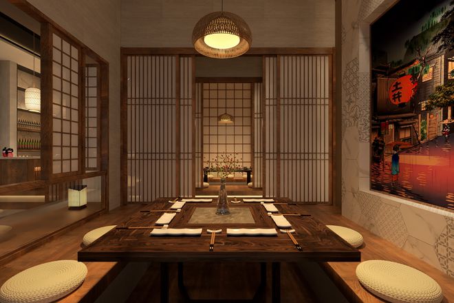 雅致日韩料理空间:装修美图一睹为快(图1)