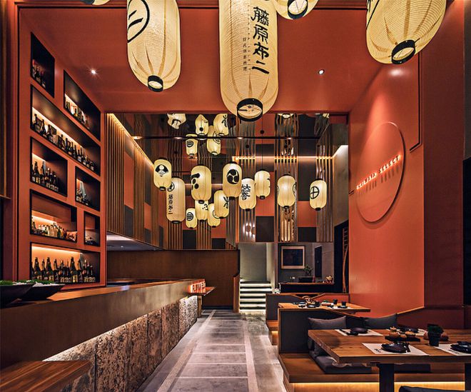 雅致日韩料理空间:装修美图一睹为快(图3)