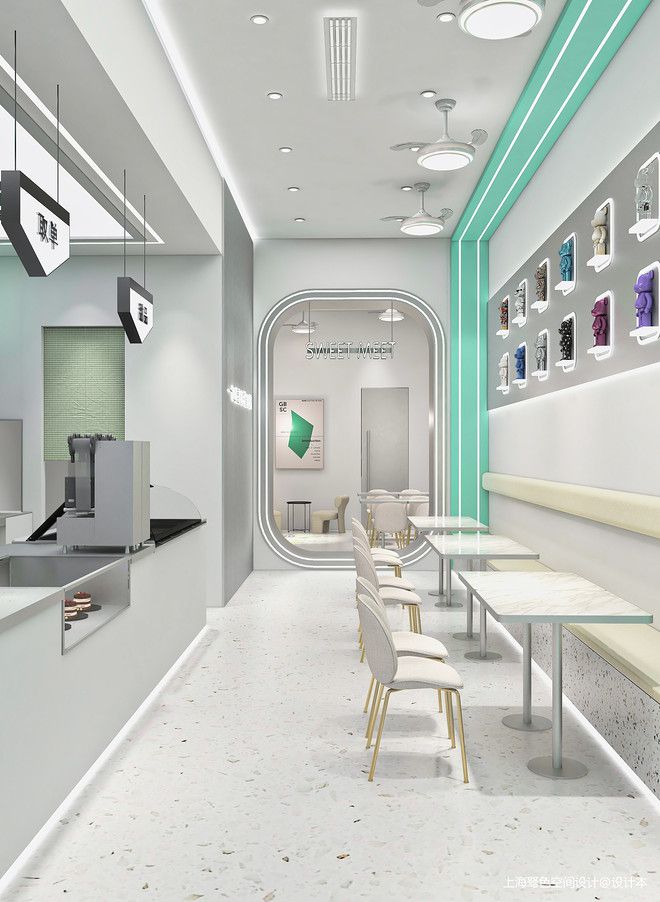 梦幻奶茶屋：装修效果图揭秘甜蜜角落(图2)