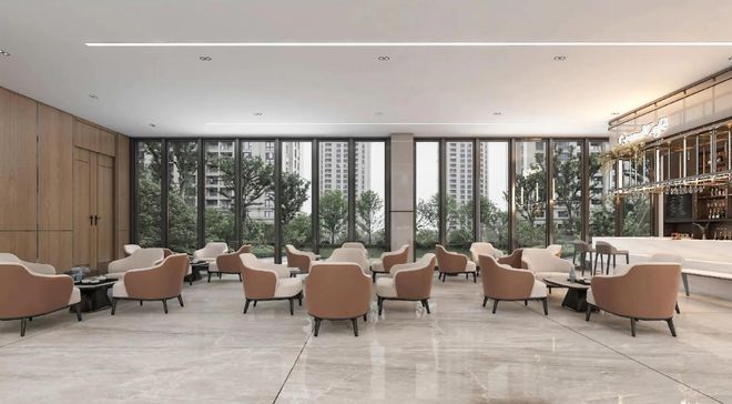 梦想家园起点：售楼处装修效果图精选(图1)