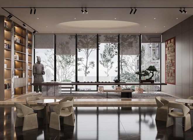 雅致购房空间：售楼处装修设计美图赏析(图2)