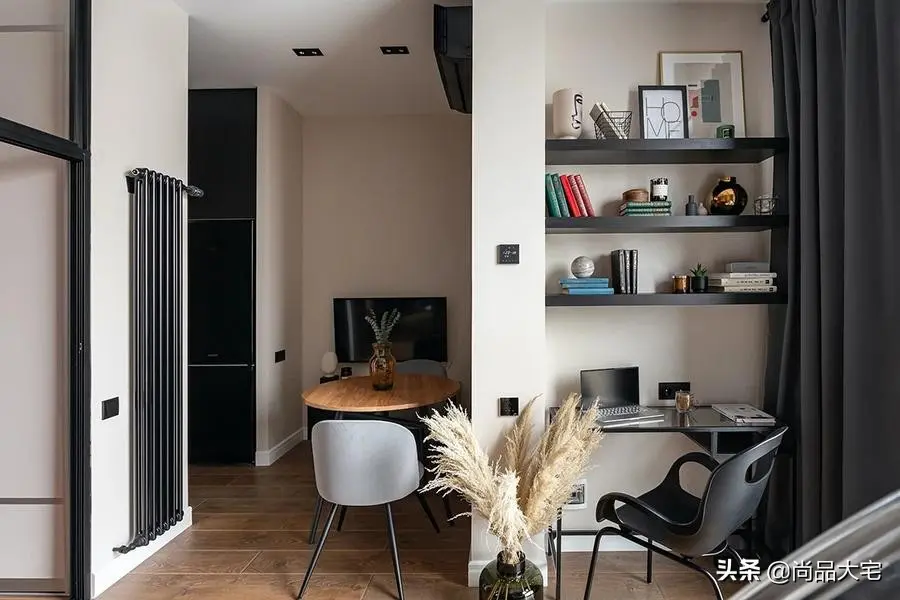 单身小姐姐的32㎡公寓室内打造7大功能区精致大气令人难忘(图13)
