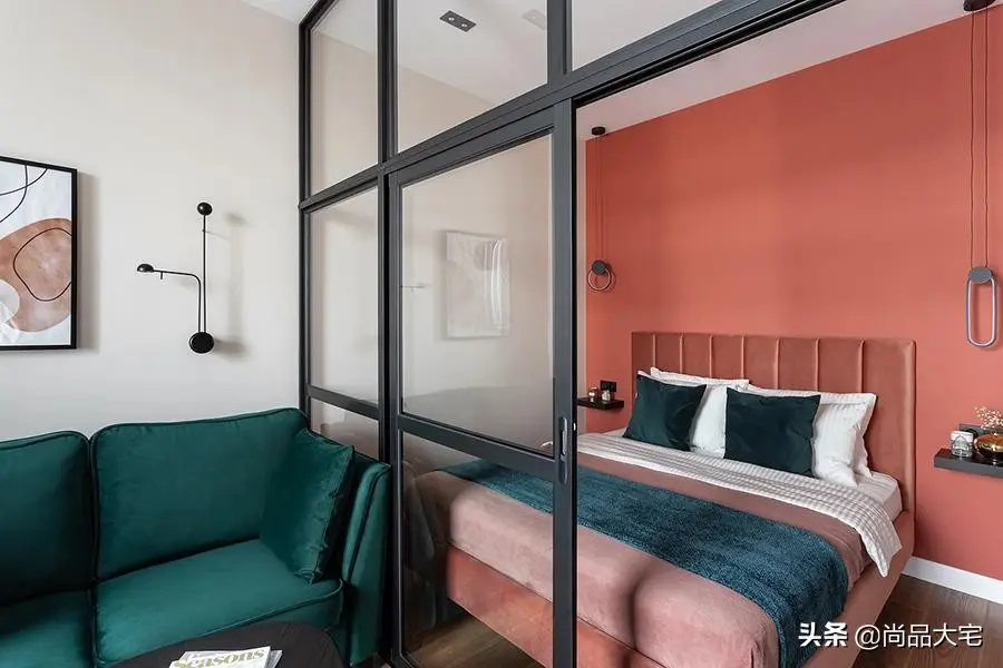 单身小姐姐的32㎡公寓室内打造7大功能区精致大气令人难忘(图16)