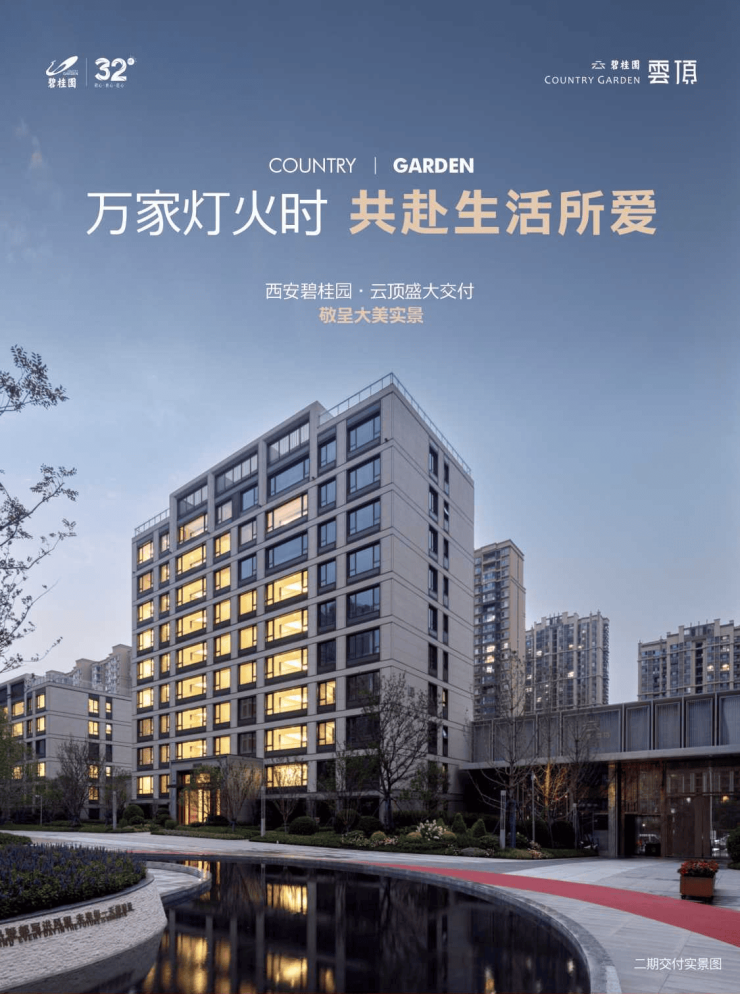 西安2024年碧桂园云顶丨户型展示丨一房一价丨装修效果图丨建筑面积(图1)