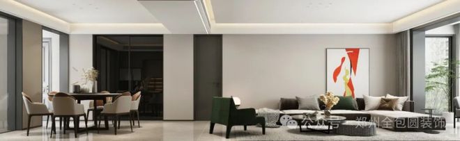 现代简约之美全包圆142㎡家装案例诠释品质生活(图3)