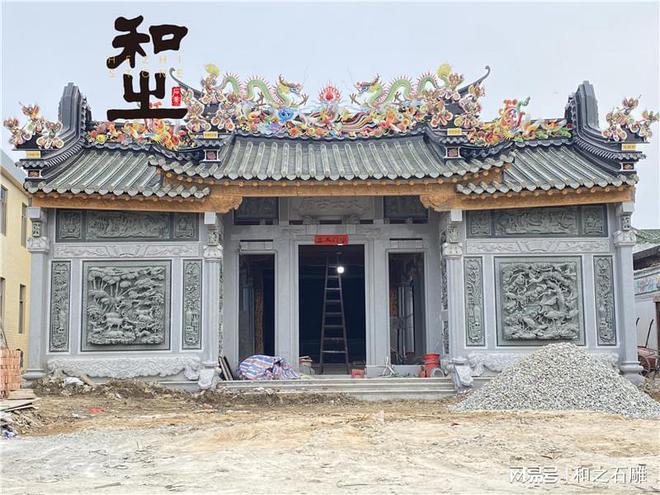 宗祠建筑石雕浮雕墙雕刻(图1)