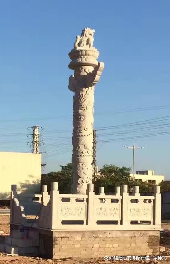 石雕龙柱在乡村建筑中的风格(图2)