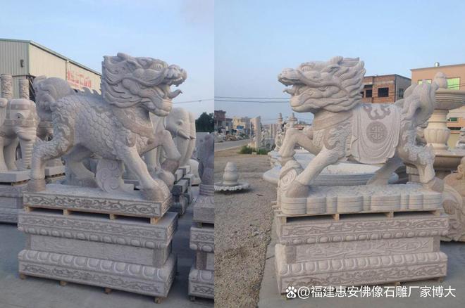石雕麒麟在现代建筑中的复古(图2)