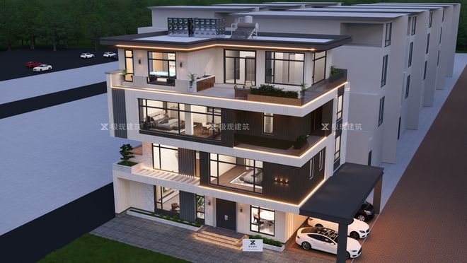 印尼雅加达丨四层现代风格自建别墅(图2)