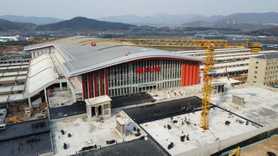 竣工倒计时！沈佳高铁沈白段通化站建设进入收尾阶段(图1)