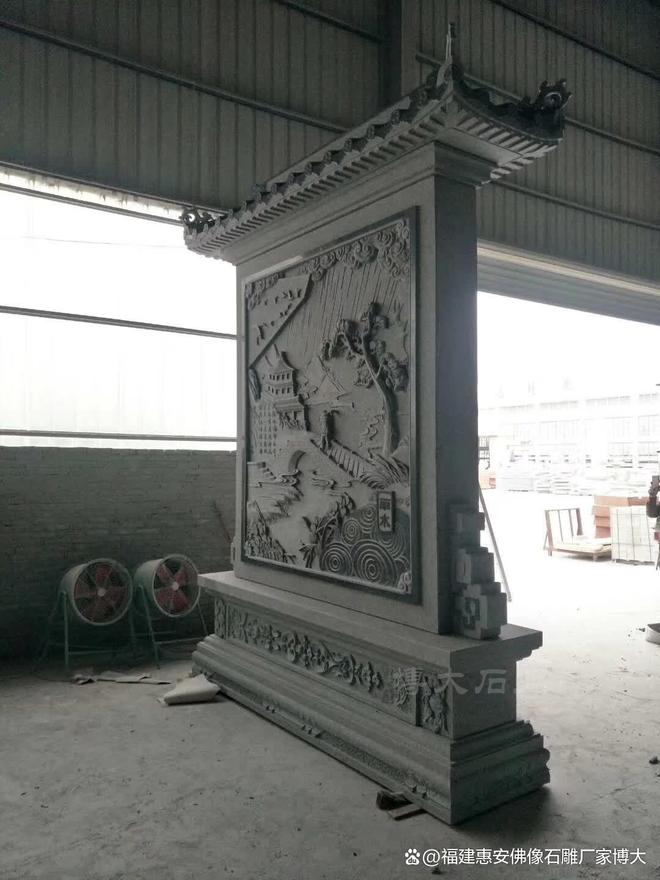 石雕照壁景墙在现代设计中的摆放(图2)